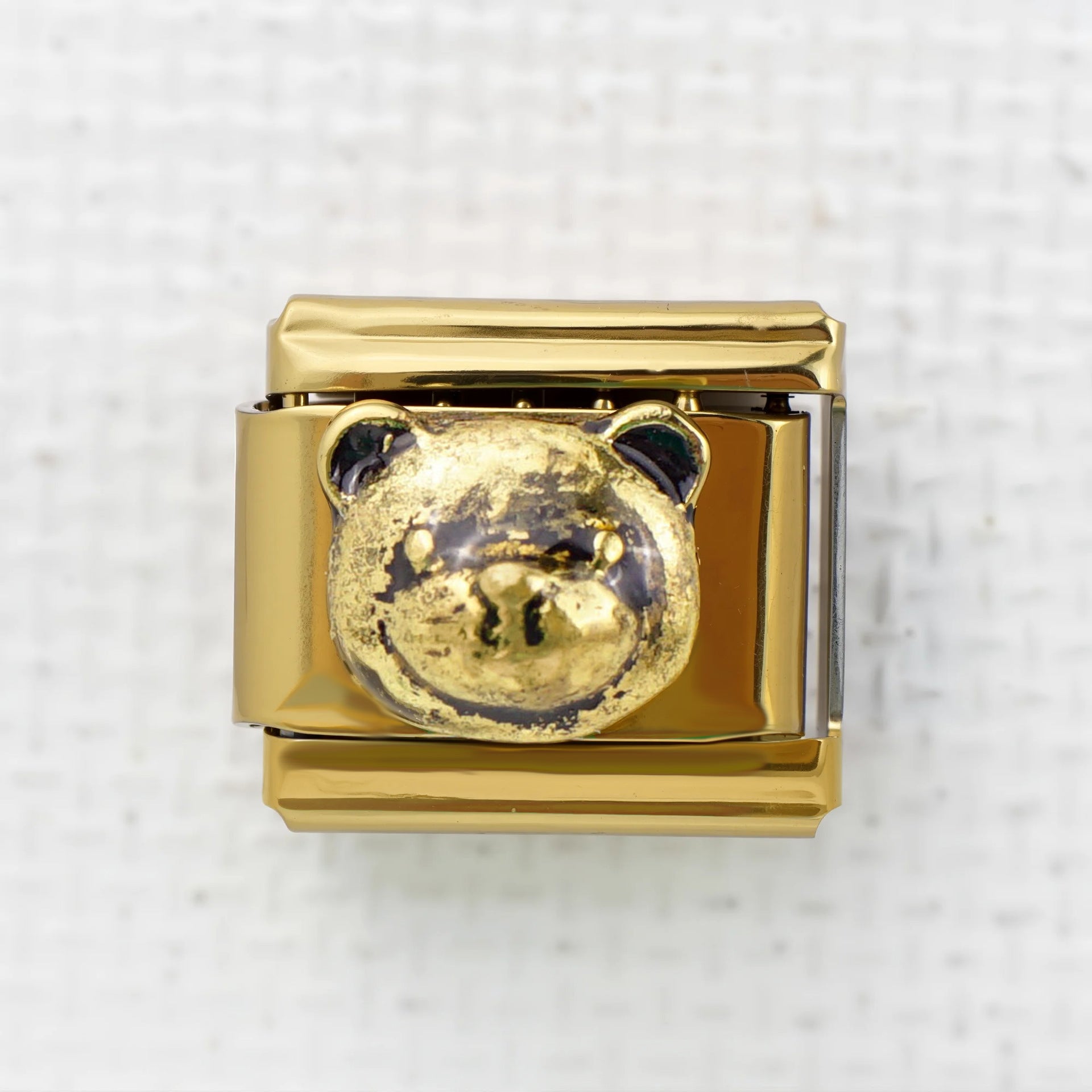 Wholesale 5pcs Italian Charm Bracelet 9mm DIY Splicing Perfume Bottle Bear Stainless Steel Composable Bracelet