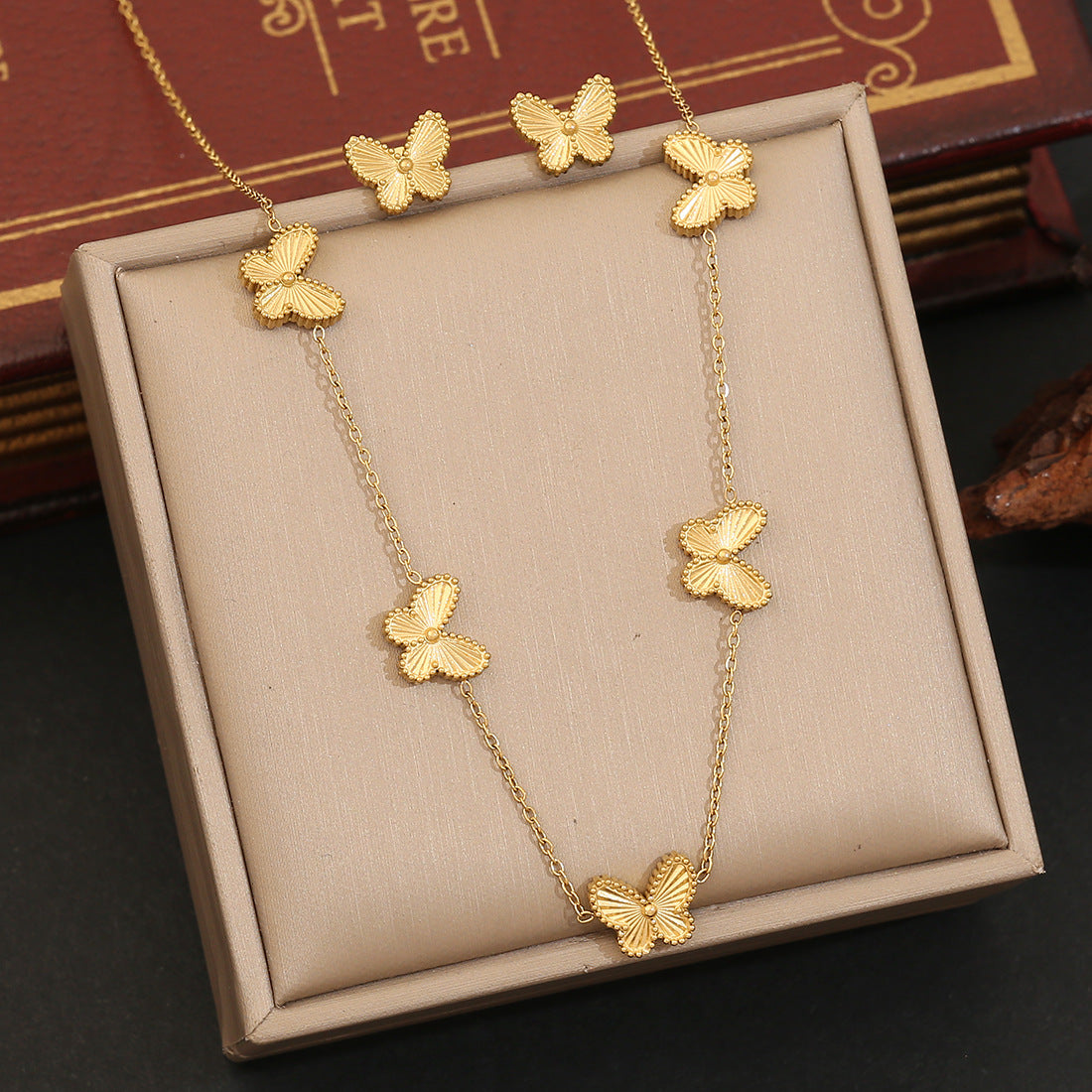 Wholesale   stainless steel necklace suit ACCVIP