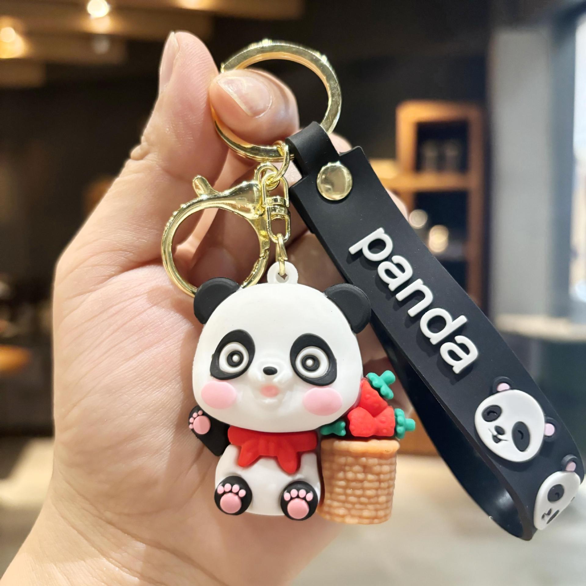 Wholesale Silicone cute cartoon keychain