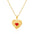 Wholesale drop oil love titanium steel item niche design opening and closing heart-shaped pendant clavicle chain