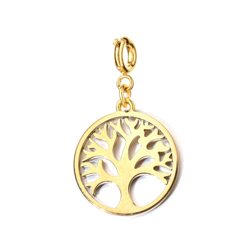 Wholesale Stainless Steel Color-Preserving DIY Heart  Charms