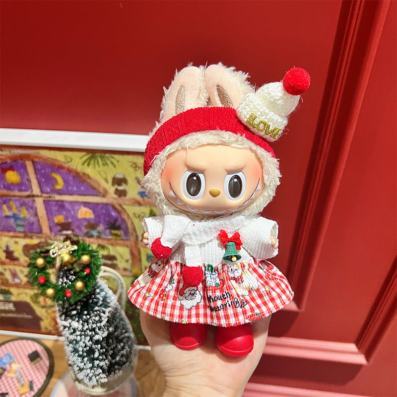 Wholesale Christmas Cute cartoon mini doll clothes