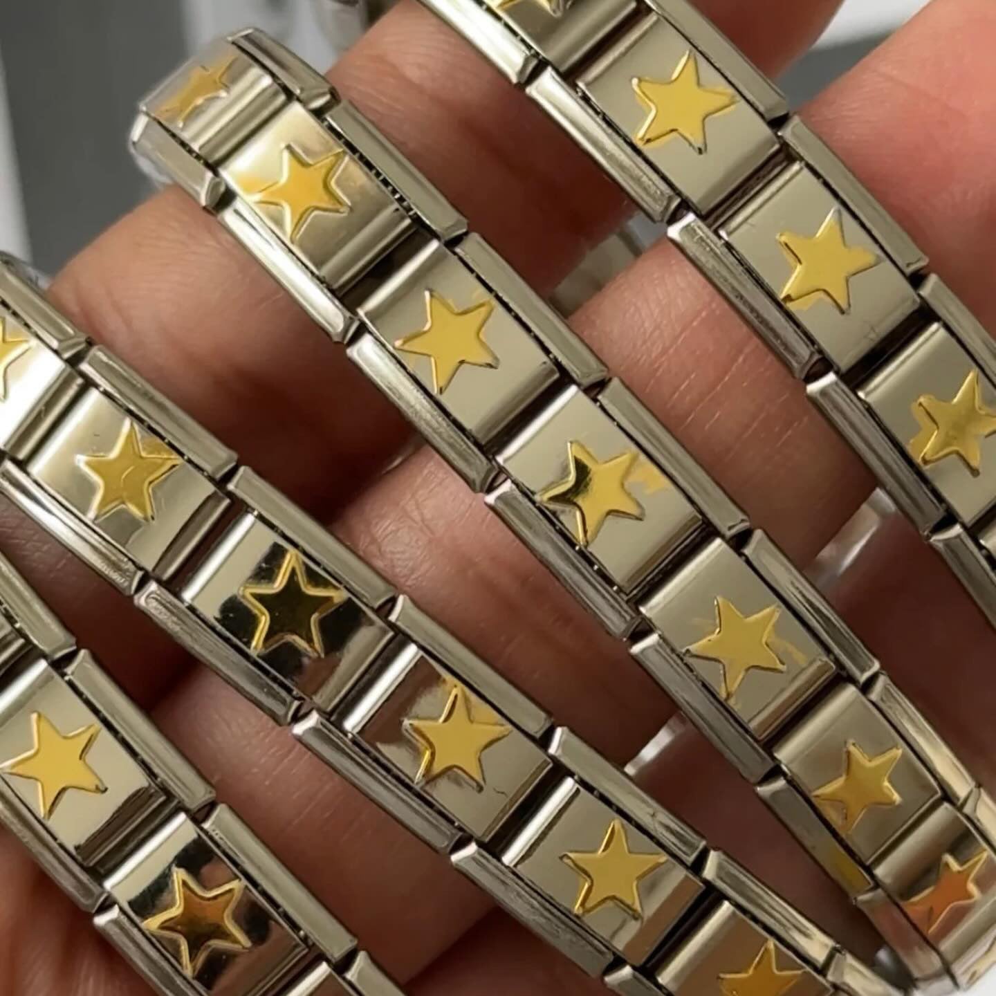 Wholesale Italian Beaded Bracelet 9mm DIY Splicing Removable Stainless Steel Combinable Bracelet