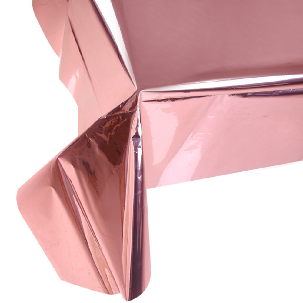 Wholesale Gloss-free Rose Gold Pink Tablecloth Decoration Products
