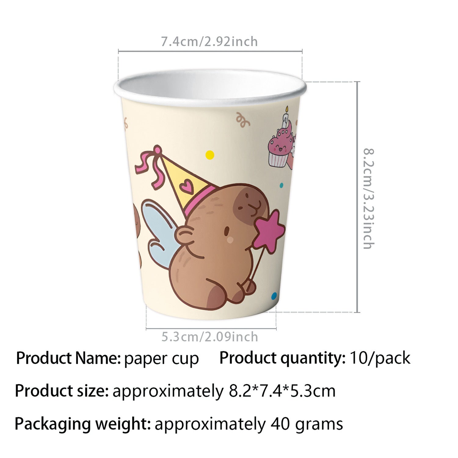 Wholesale Capybara Capybara themed birthday party tableware decorations first birthday gift layout paper plate banner pennant