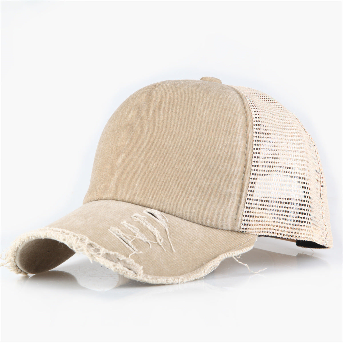 Wholesale  Five Pieces Washed Solid Color Light Plate Baseball Cap