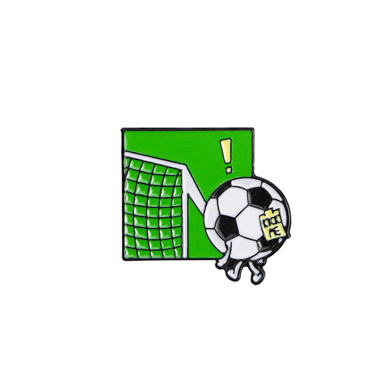 Wholesale  World Cup Football-Themed Shirt Brooch