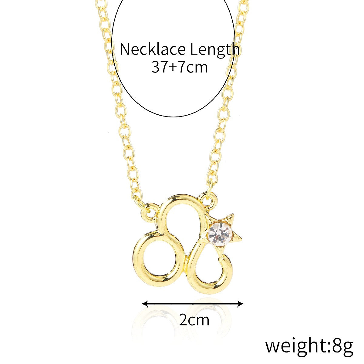 Wholesale constellation card pendant clavicle chain twelve constellation necklace