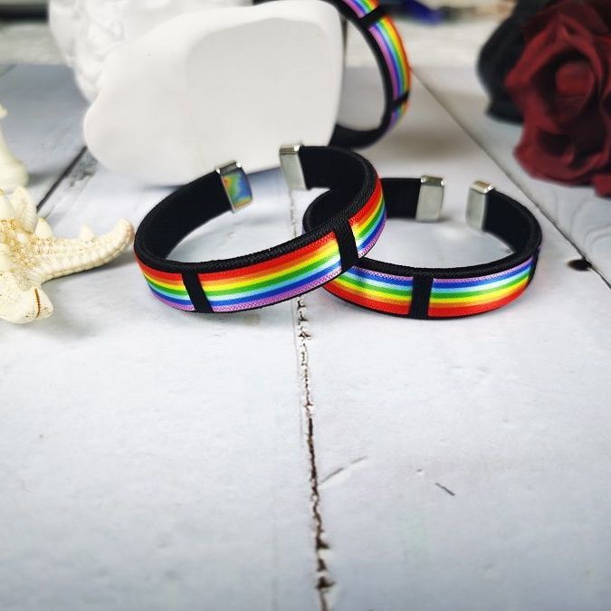 Wholesale LGBT Six Color Thread Braided Rainbow Bracelet LOVE Color Rope Heart Bracelets ACC-BT-Guangg003