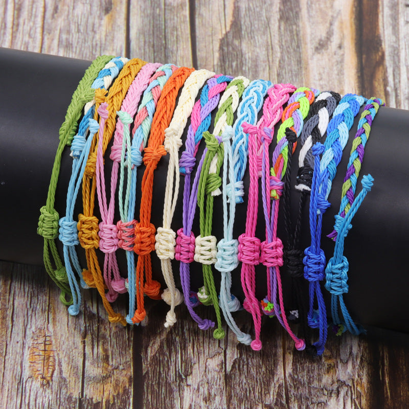 Wholesale Hand-woven rope Bohemian men' s wave bracelet