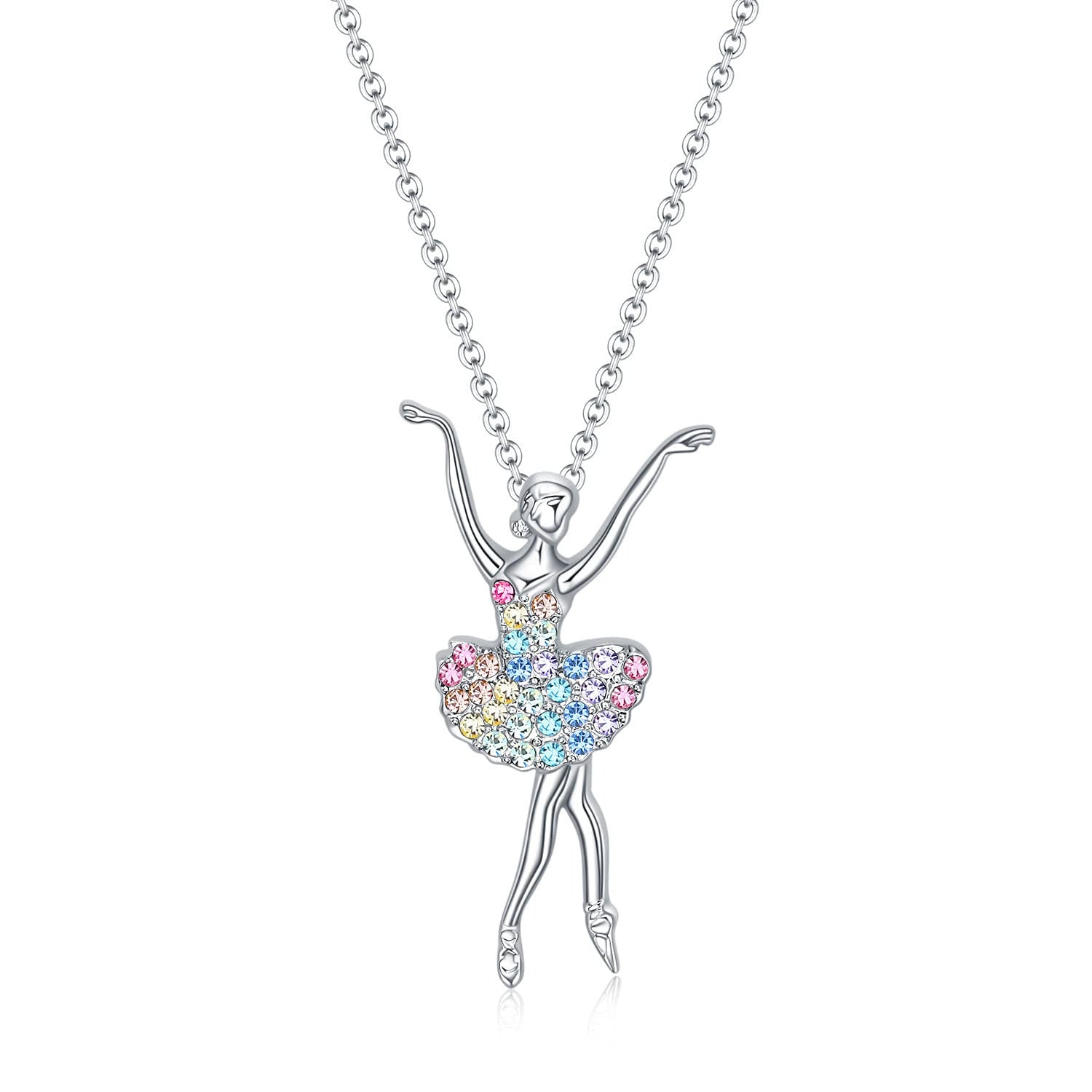 Wholesale ballet girl pendant necklace