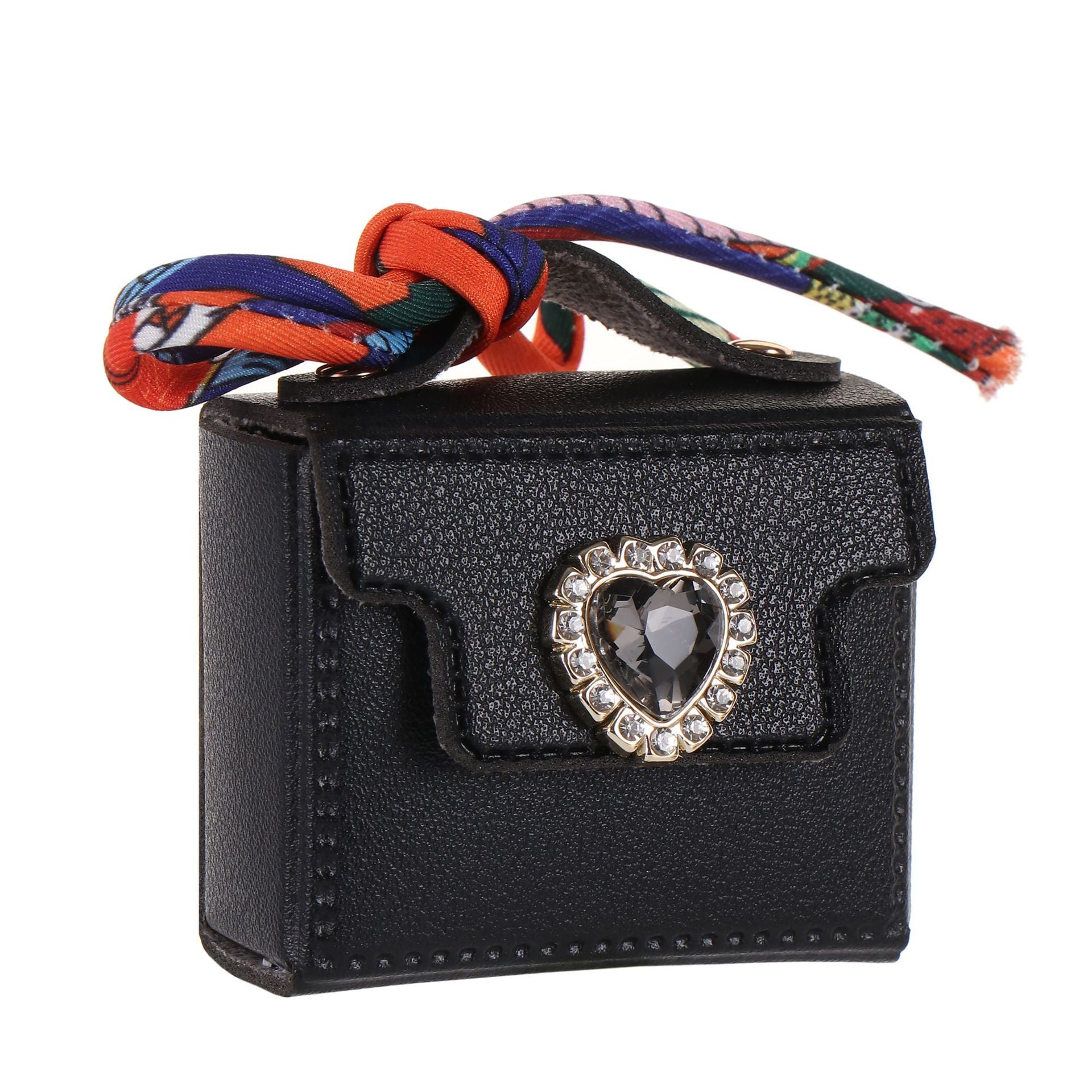 Wholesale Light Luxury Gray Leather Heart Bag Keychain Pendant With Rope Knot Stylish Fashion Accessory For Valentine S Gift And Boutique Resale