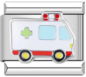 Wholesale Italian Charm Bracelet 9mm DIY Splicing Removable Fire Engine Series Stainless Steel Composable Bracelet