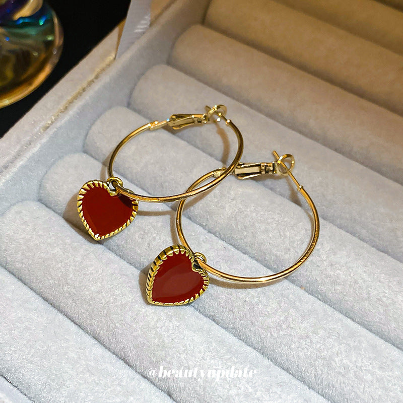 Wholesale Oil-dripping  Light Luxury  Earrings