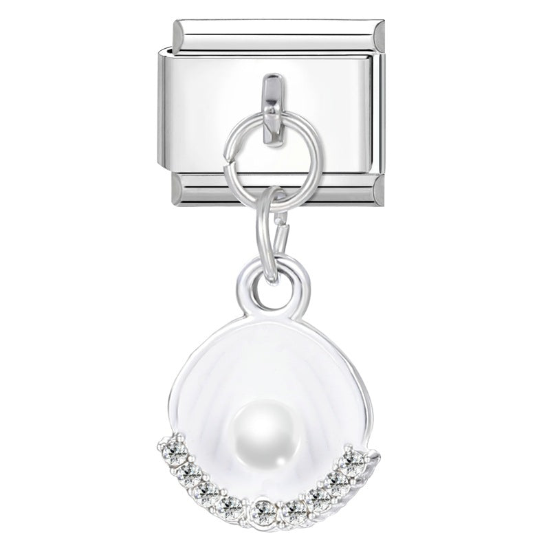 Wholesale Italian Charm Bracelet 9mm DIY Splicing Cute Creative Pendant Stainless Steel Composable Bracelet