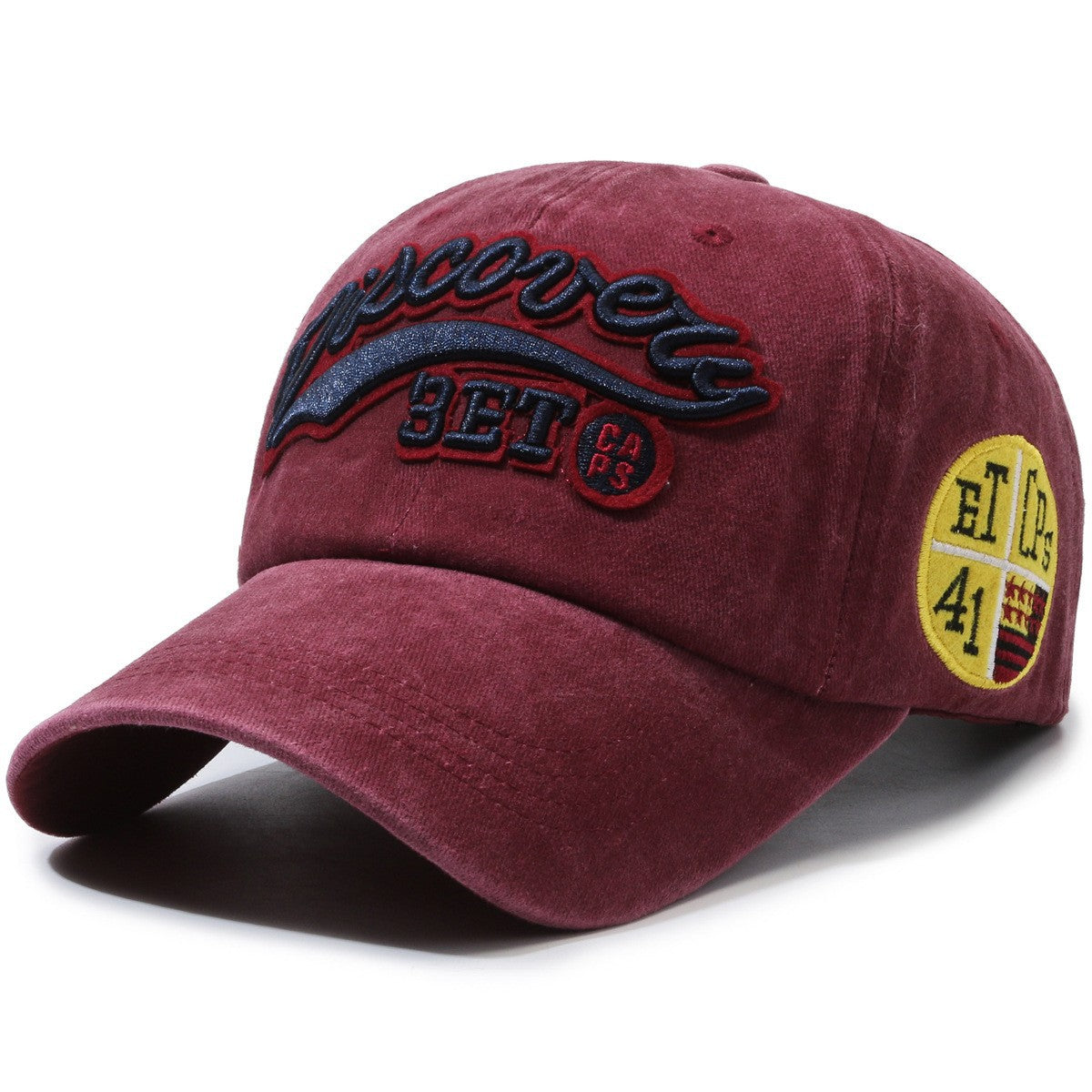 Wholesale Stylish Denim Baseball Cap Washed Distressed Embroidered Letter Curved Brim Unisex Spring Sun Hat For Casual Wear