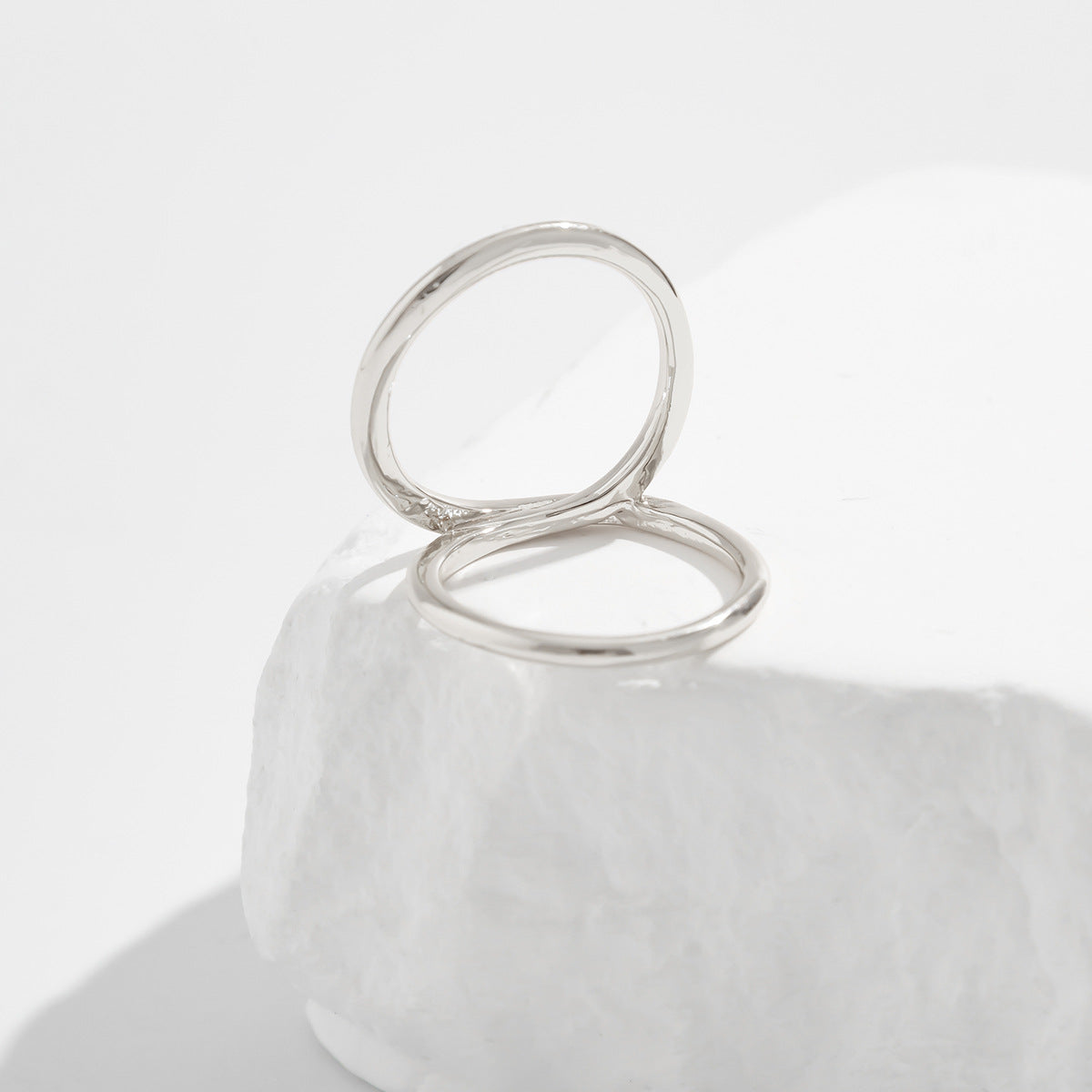 Wholesale Irregular square opening smooth bracelet set