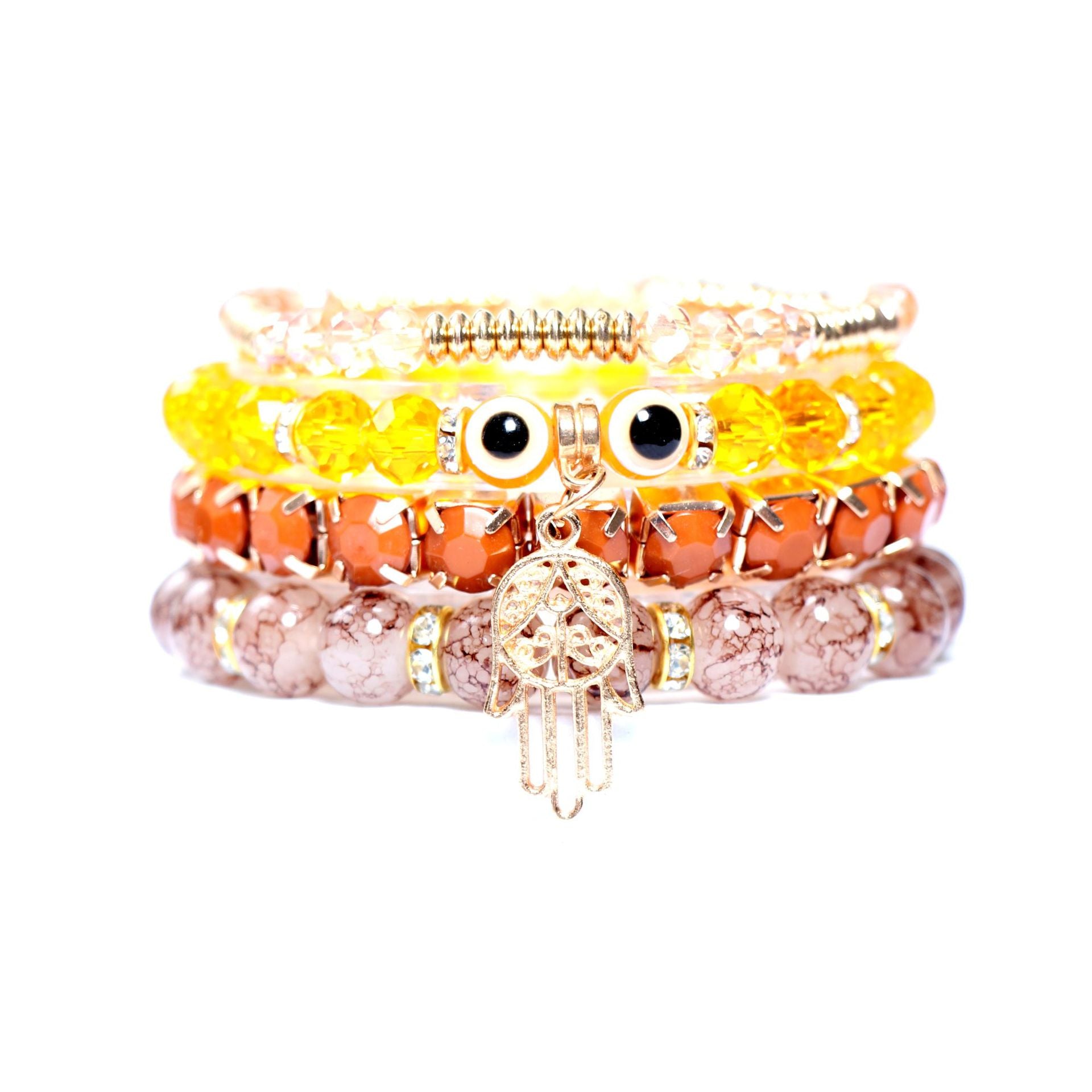 Wholesale Bohemian Multi-layered Evil Eye Bracelet ACC-BT-NaiHong009