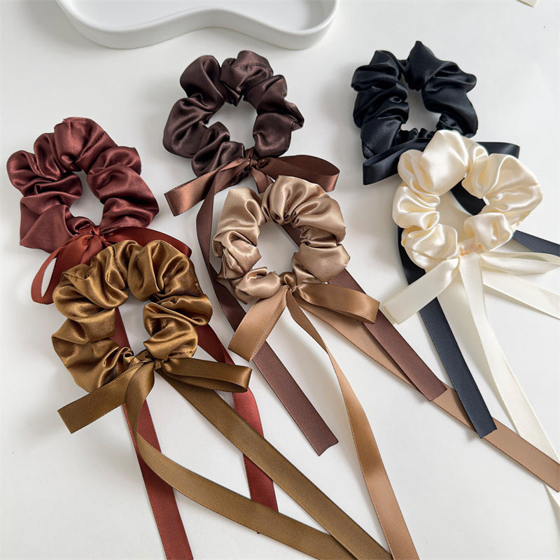 Wholesale Bow Ribbon Ribbon Hair Rope Hair Accessories Hair Scrunchies ACC-HS-SanTai002