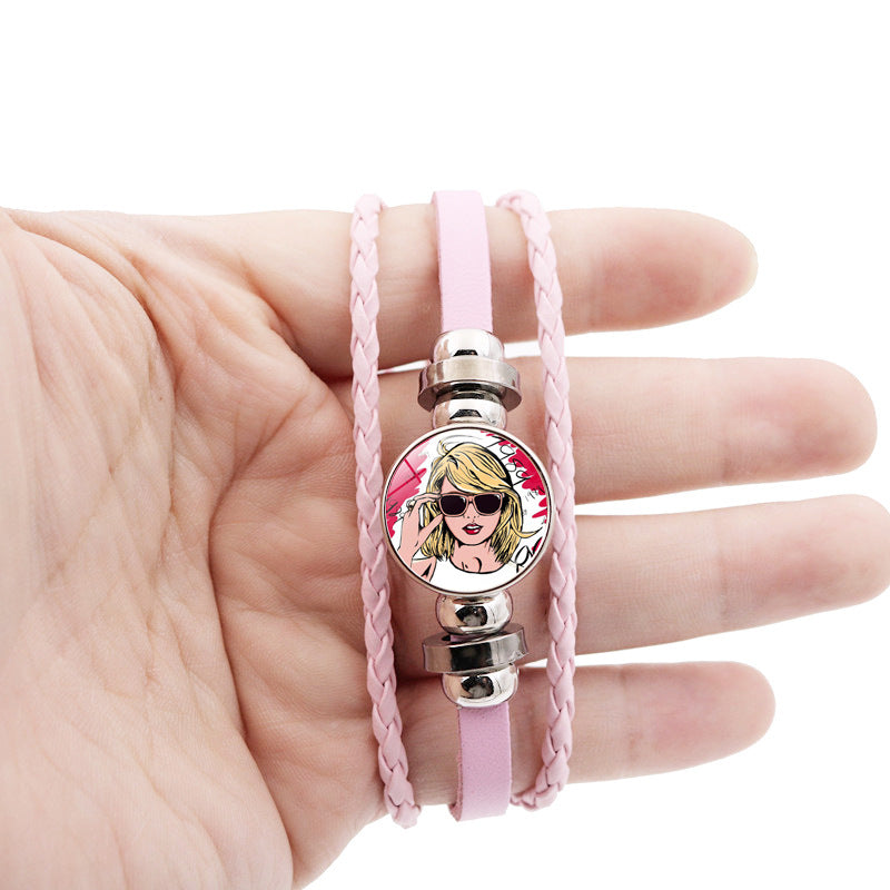 Wholesale Music Star Jewelry Pink Bracelet ACC-BT-JiaYun005