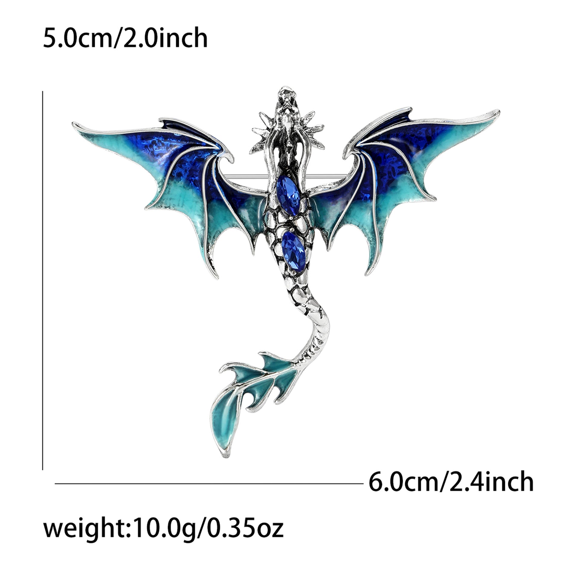 Wholesale Red Enamel Dragon Brooch Pin For Women Stylish Coat Accessory Trendy Everyday Jewelry