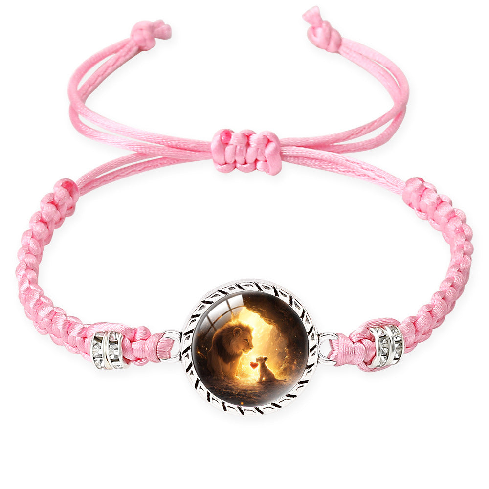 Wholesale Lion braid adjustable bracelet