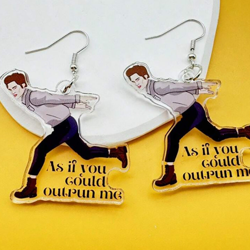 Wholesale  creative peripheral funny parkour acrylic earrings