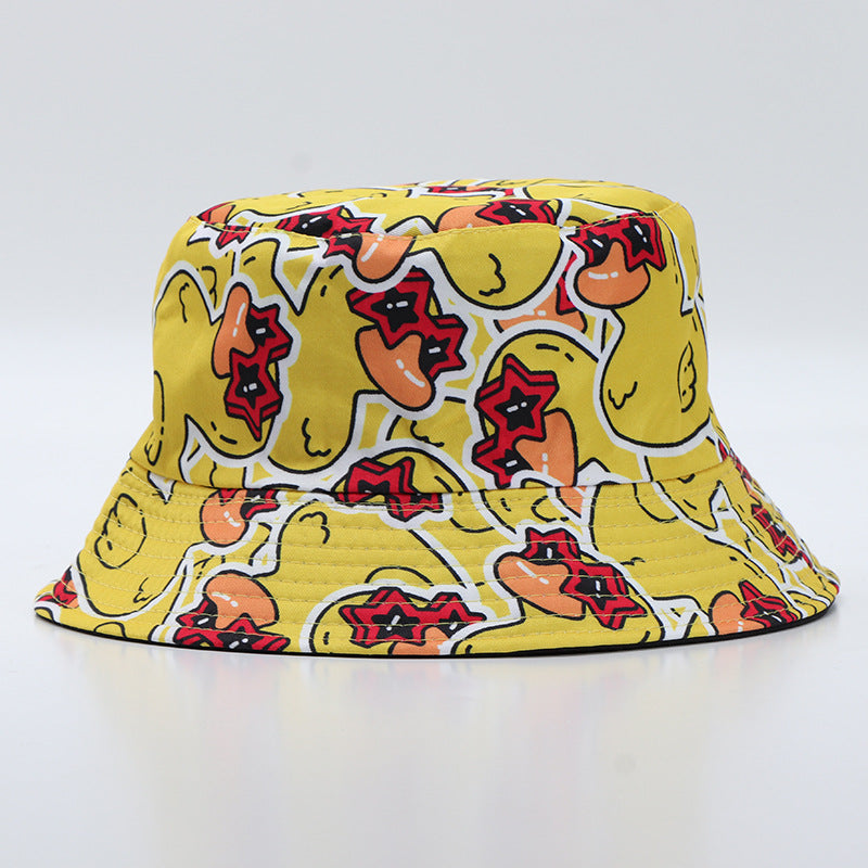 Wholesale Digital Print Yellow Duck Bucket Hat Fashion Party Accessory Gift