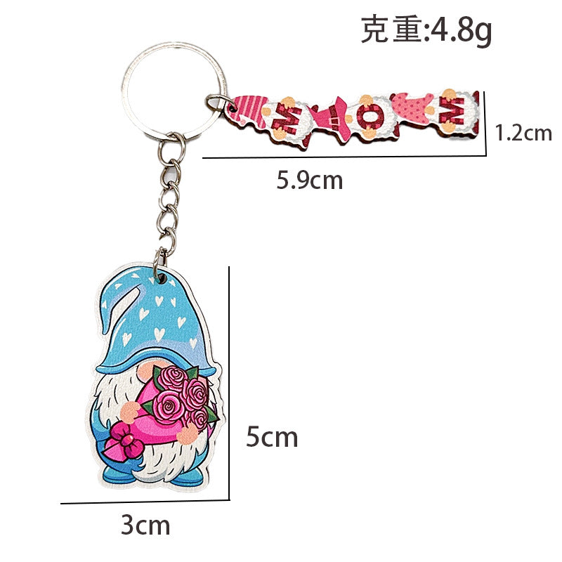 Wholesale Mother's Day Pink MOM Keychain ACC-KC-TuoYi007