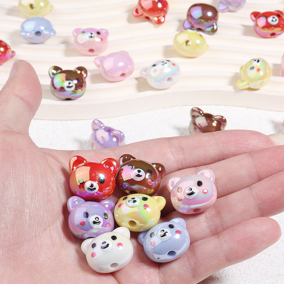 Wholesale 10pcs  Cartoon Cute Focal Beads DIY Bead Accessories