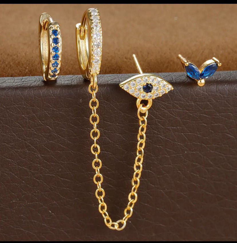 Wholesale Evil Eye Earring Set