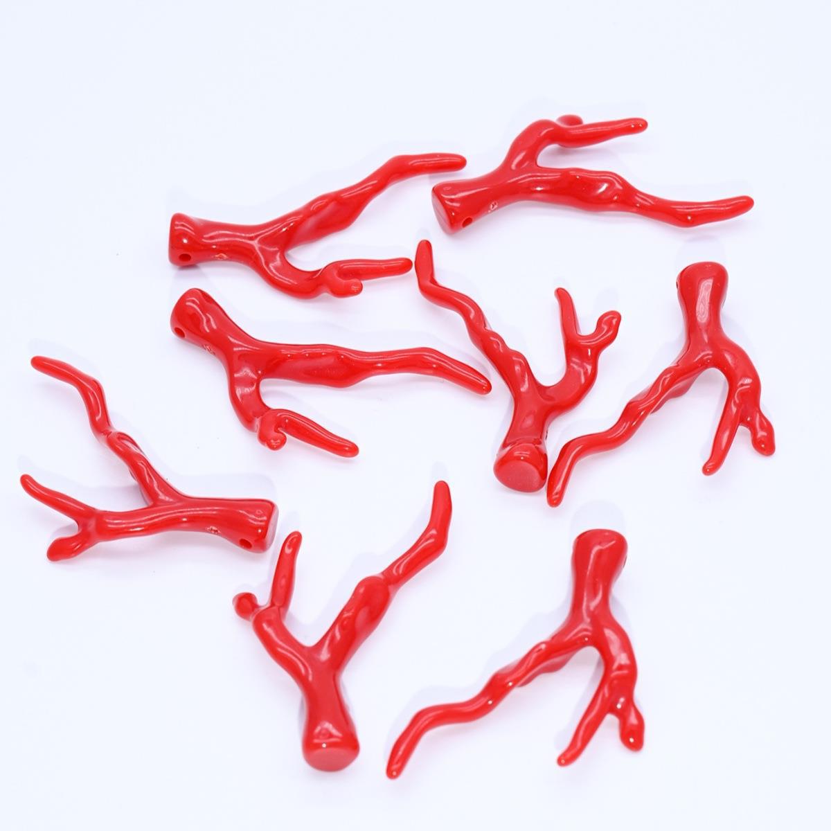Wholesale Coral Red Tree Branch Pendant
