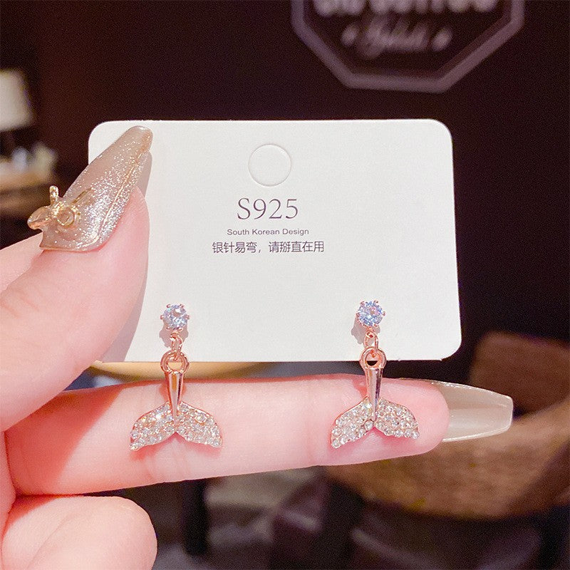 Wholesale S925 Silver Needle Pearl Earrings Diamond Geometric Stud Earrings ACC-ES-Xiyue002