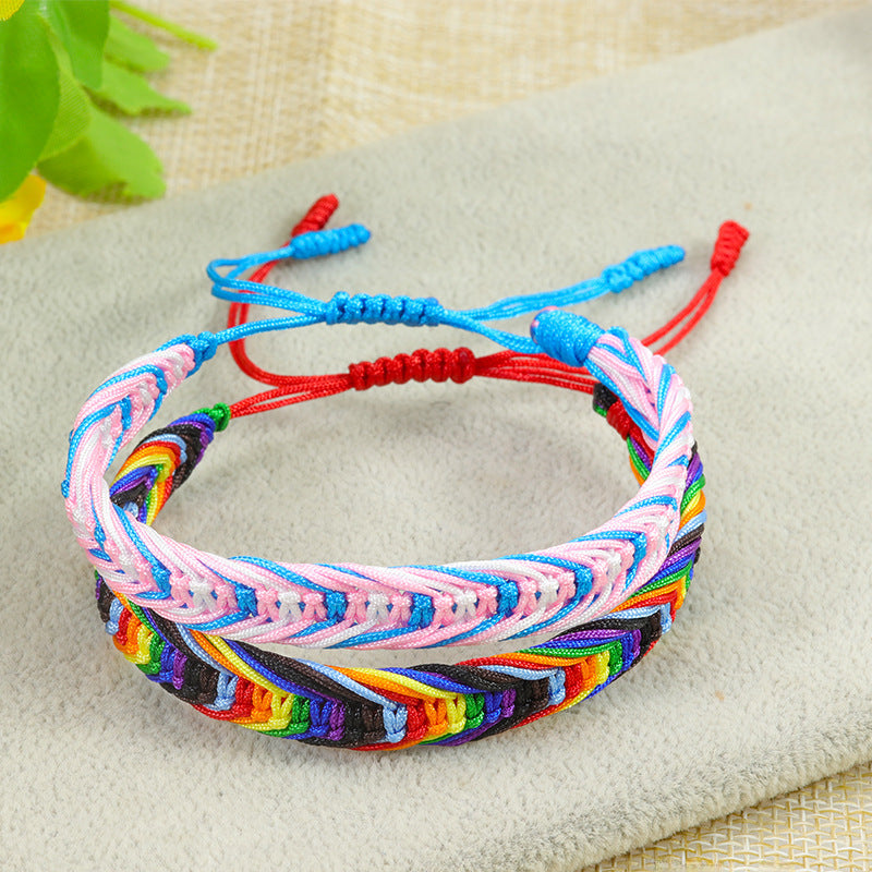 Wholesale Bohemian Style Colorful Woven Bracelets