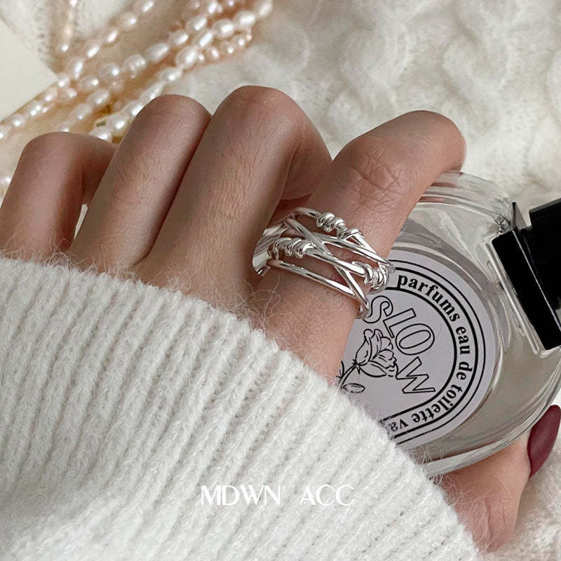 Wholesale 925 sterling silver index finger adjustable ring