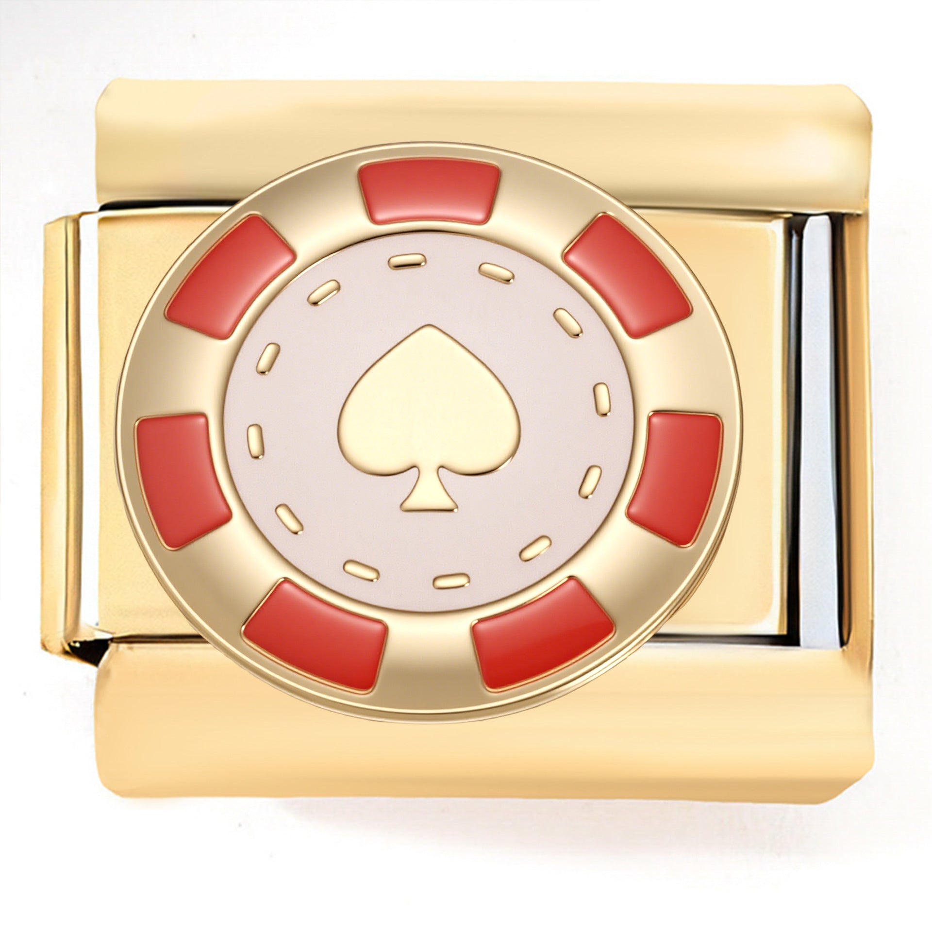 Wholesale Italian Charm Bracelet 9mm DIY Gold-Plated Navigation  Creative Stainless Steel Composable Bracelet