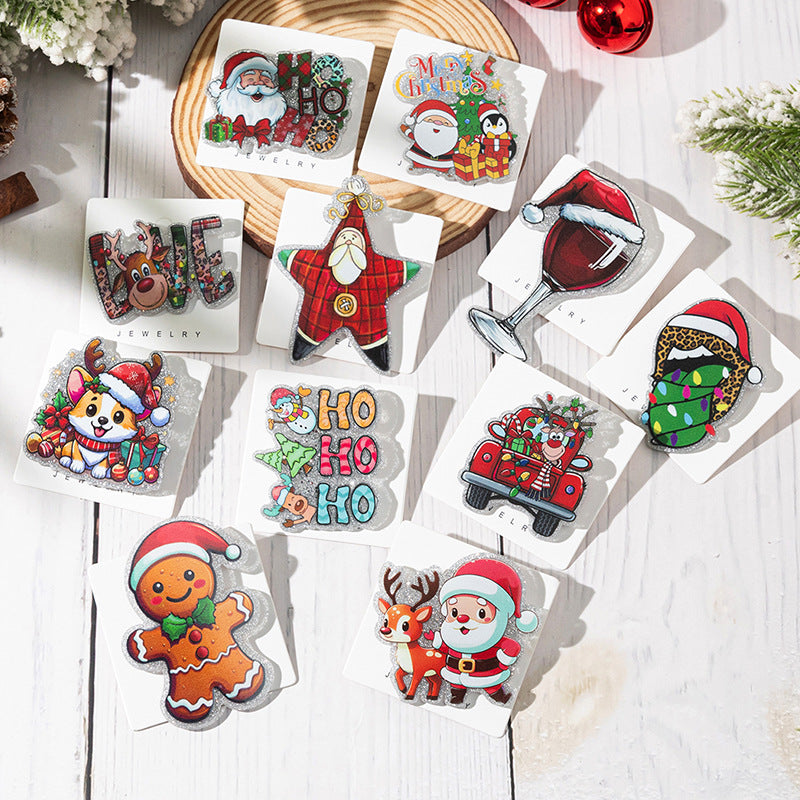 Wholesale Christmas Santa Party Decorative Brooch
