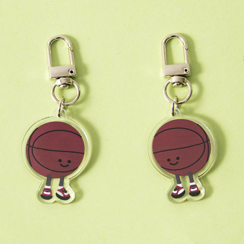 Wholesale Cartoon Sports Earphone Bag Keychain