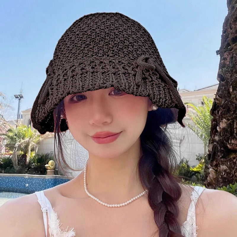 Wholesale Hollow Woven Fisherman Hat Bucket Hat