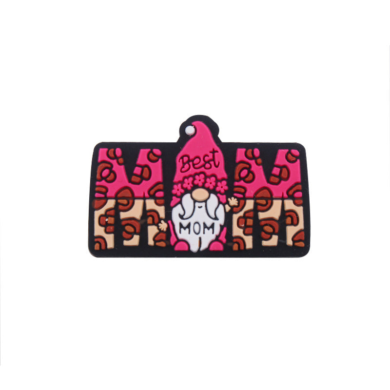 Wholesale 5pcs MaMa Silicone Beads Focal Beads Mother's Day ACC-BDS-GuangTian032