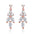 Wholesale leaf zircon light luxury earrings