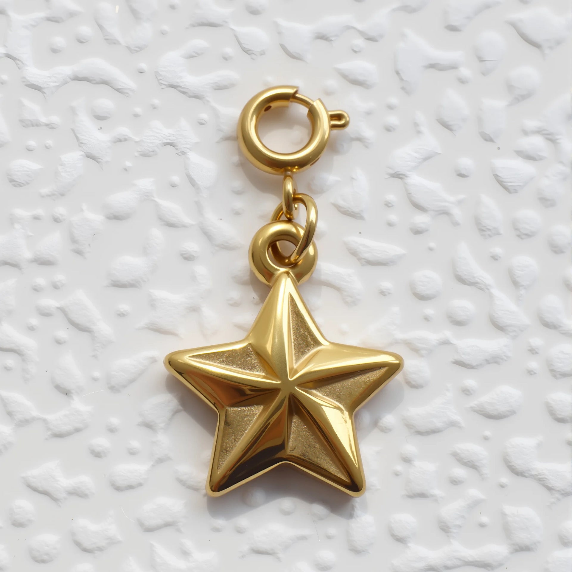 Wholesale 5pcs/ pack Love Star Butterfly Versatile Stainless Steel Electroplated 18K Gold Pendant Pendant DIY Necklace Bracelet Jewelry Accessories