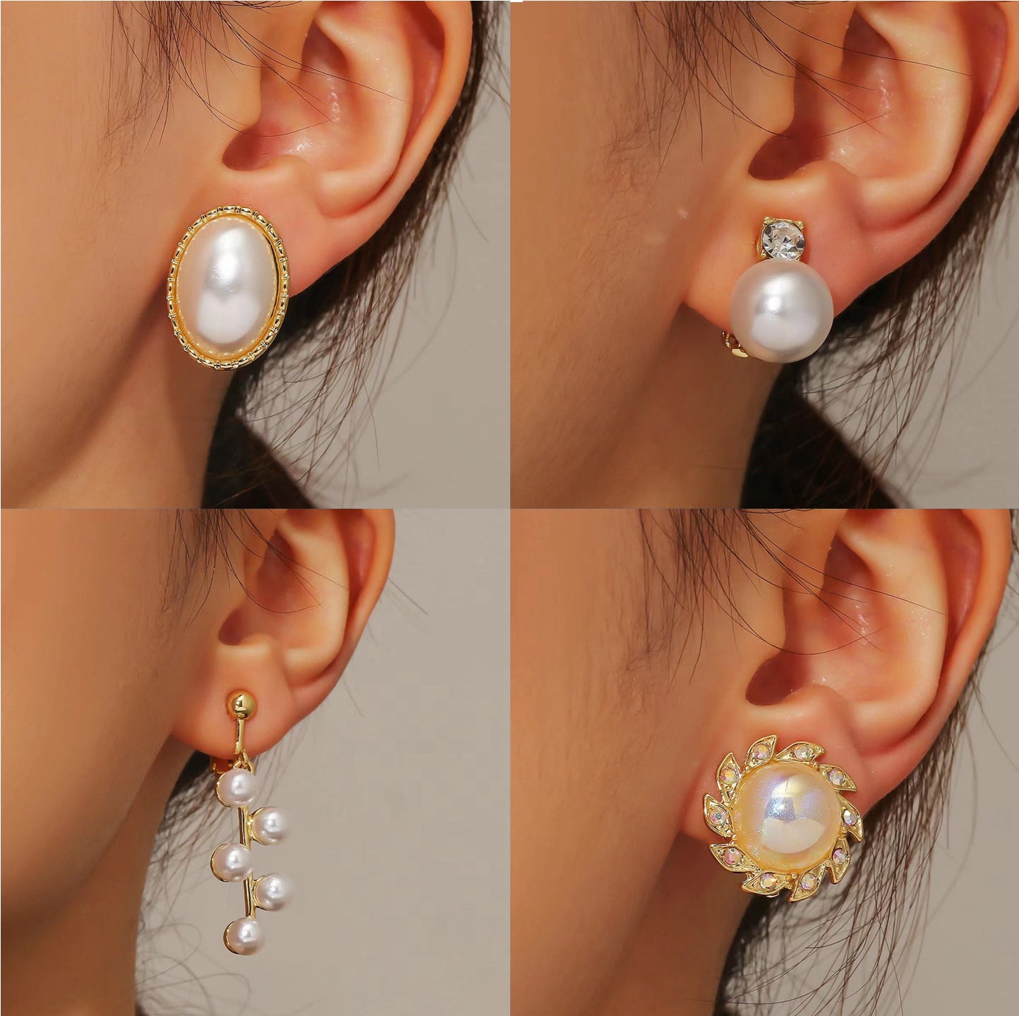 Wholesale Baroque Pearl Earrings Ear Cuff ACC-ES-ManYi004