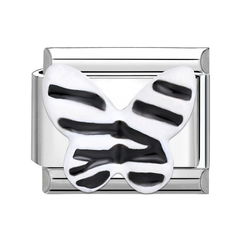 Wholesale Italian Charm Bracelet 9mm DIY Splicing Bow Stainless Steel Composable Bracelet