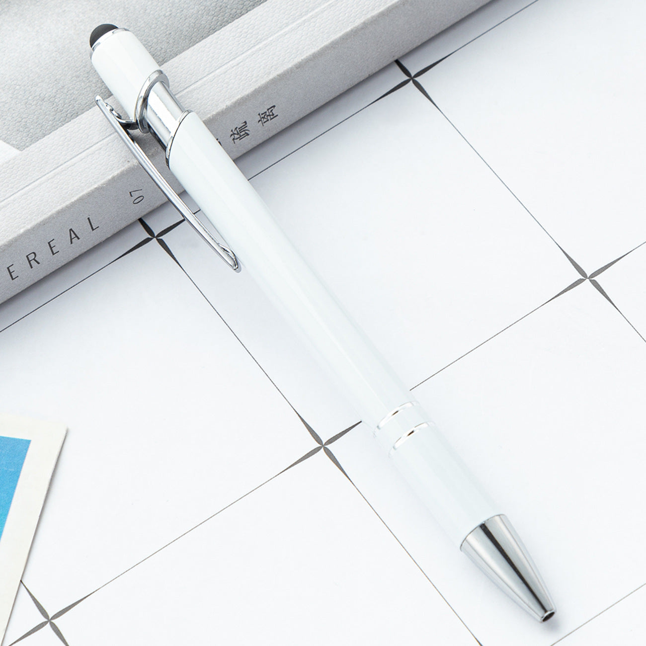 Wholesale Spray glue advertising Pen  printable logo Pen aluminum rod touch screen Pen