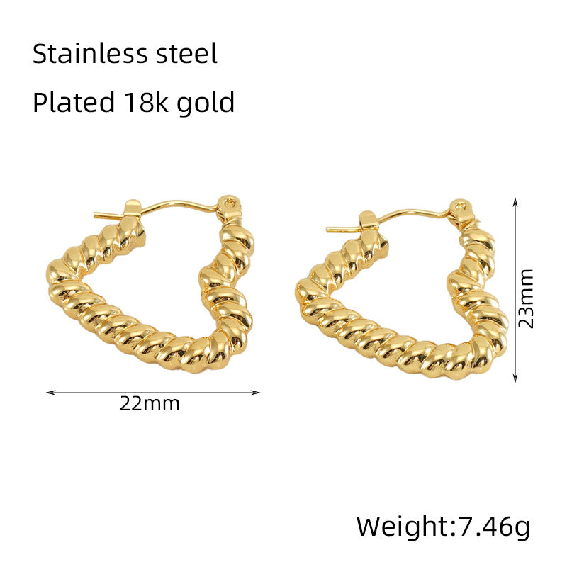 Wholesale  Stainless steel irregular earrings