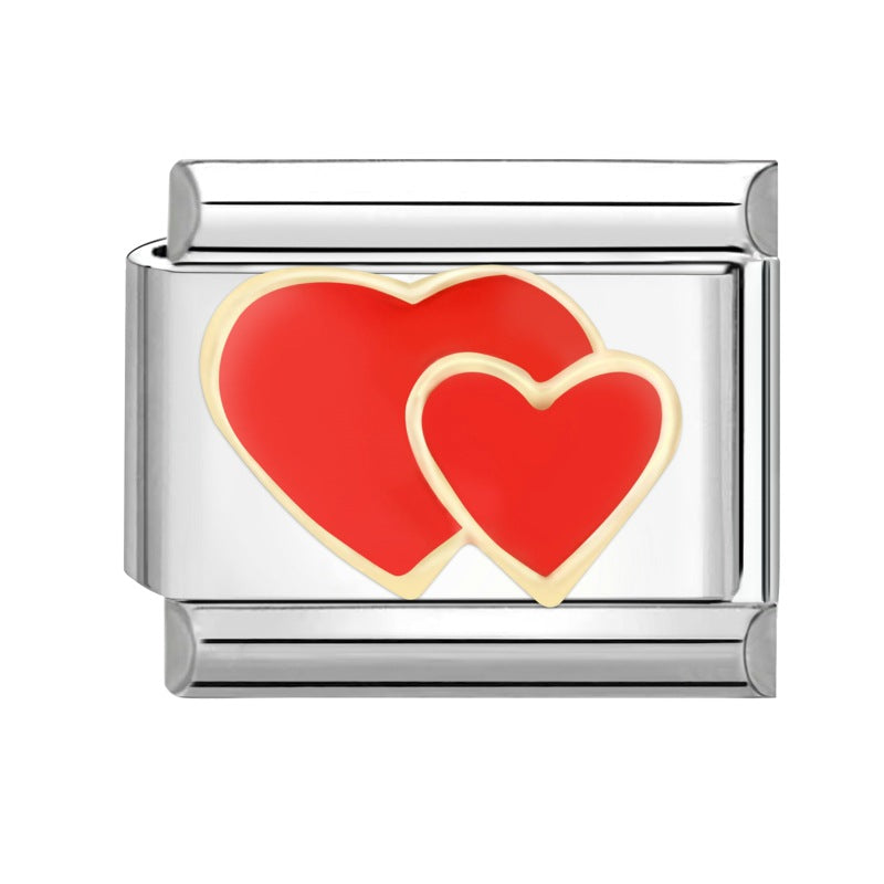 Wholesale Italian modular bracelet 9mm DIY splicing detachable stainless steel combinable bracelet