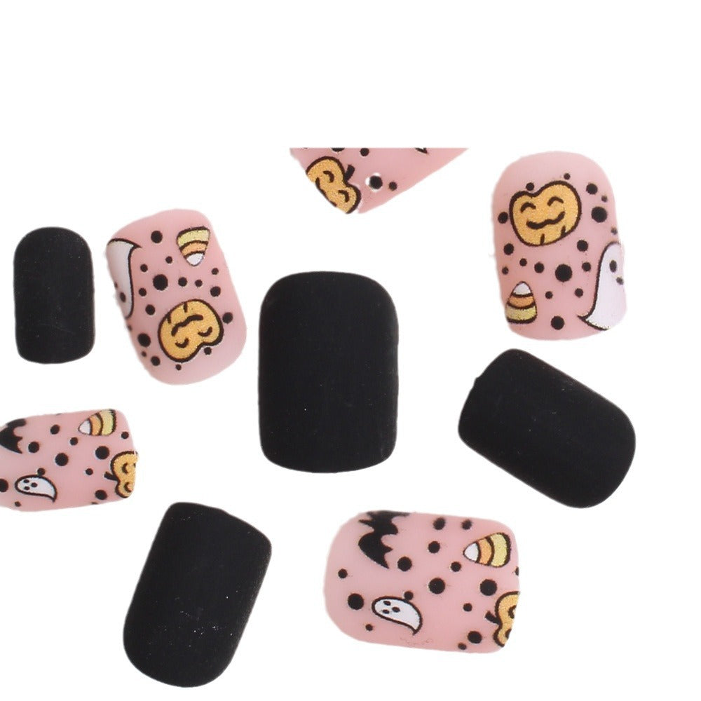 Wholesale Halloween 24 Pieces/box Press-on Nails Kits Nail Stickers ACC-NS-XingNai014