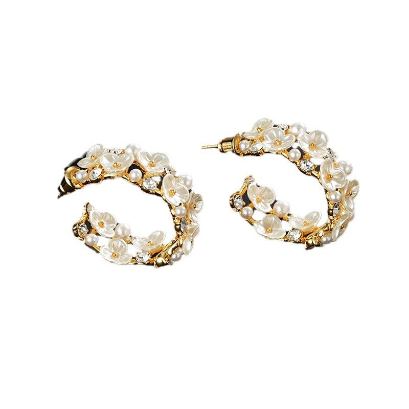 Wholesale  Light Luxury Flower Fritillaria Earrings