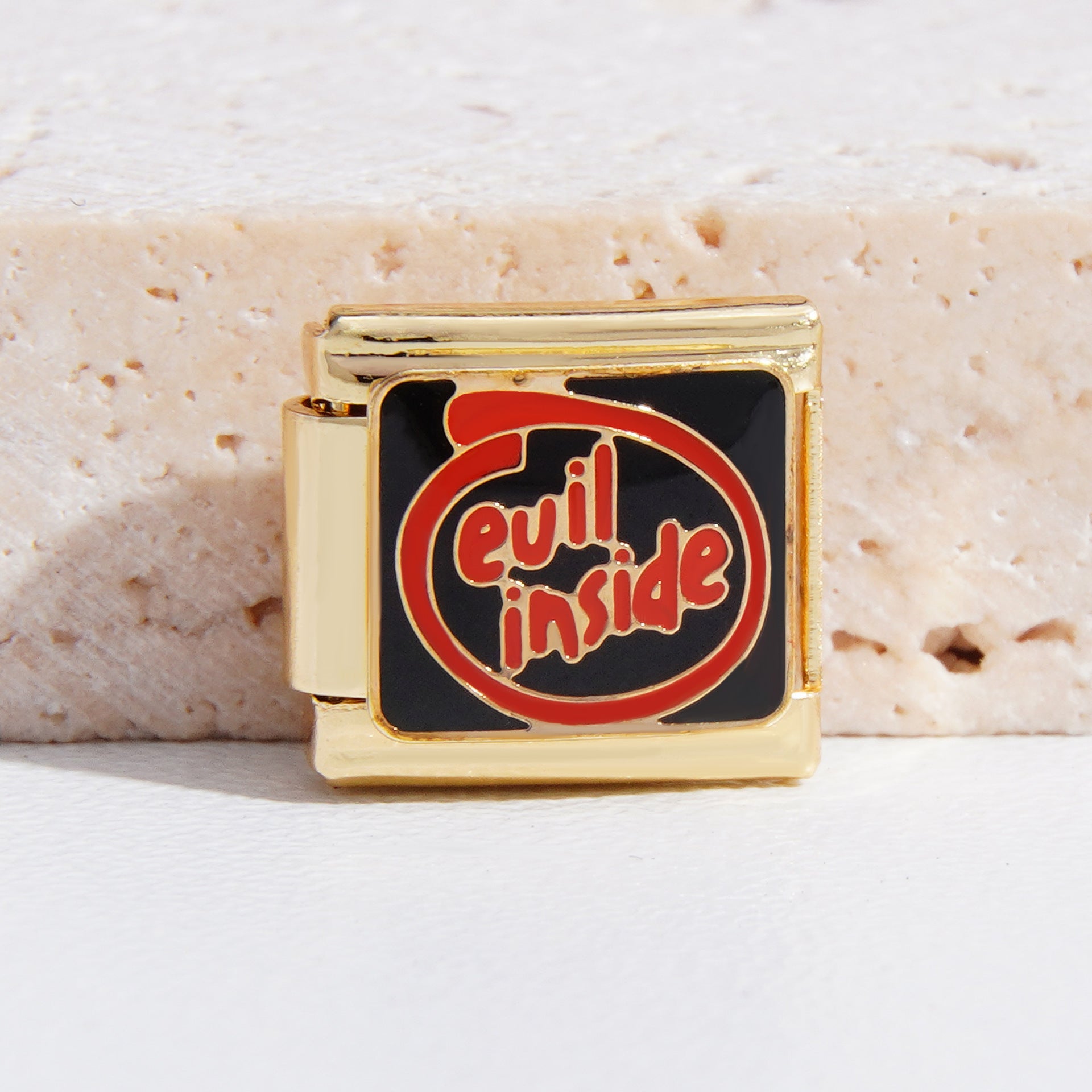 Wholesale Italian Charm Bracelet 9mm DIY Splicing Christmas Gold Titanium Steel Composable Bracelet